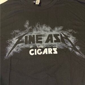 Next Level Apparel Black “Fine Ash Cigars” Graphic Tee